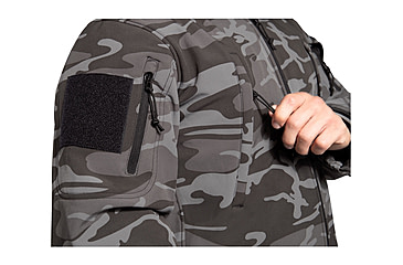 Image of Rothco Special Ops Soft Shell Jacket - Mens, Black Camo, Medium, 97675-BlackCamo-M