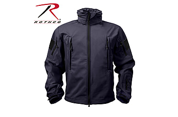 Image of Rothco Special Ops Soft Shell Jacket - Men's, S, Camo, 12055-MidnightWoodlandCamo-S