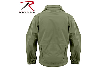 Image of Rothco Special Ops Soft Shell Jacket - Men's, S, Camo, 12055-MidnightWoodlandCamo-S