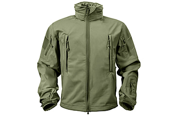 Image of Rothco Special Ops Soft Shell Jacket - Men's, S, Camo, 12055-MidnightWoodlandCamo-S