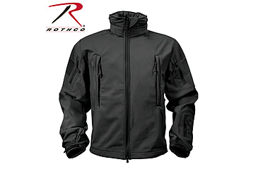 Image of Rothco Special Ops Soft Shell Jacket - Men's, S, Camo, 12055-MidnightWoodlandCamo-S