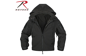 Image of Rothco Special Ops Soft Shell Jacket - Men's, S, Camo, 12055-MidnightWoodlandCamo-S
