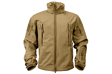 Image of Rothco Special Ops Soft Shell Jacket - Men's, S, Camo, 12055-MidnightWoodlandCamo-S