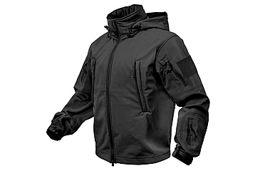 Image of Rothco Special Ops Soft Shell Jacket - Men's, S, Camo, 12055-MidnightWoodlandCamo-S