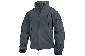 Image of Rothco Special Ops Soft Shell Jacket - Men's, S, Camo, 12055-MidnightWoodlandCamo-S