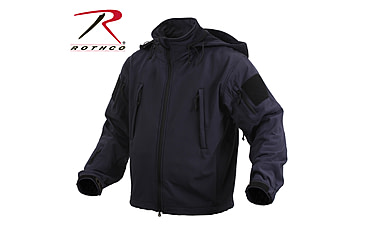 Image of Rothco Special Ops Soft Shell Jacket - Men's, S, Camo, 12055-MidnightWoodlandCamo-S