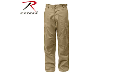Image of Rothco Tactical BDU Cargo Pants, Black, Medium, Short, 7971-Black-M-Short31-35Waist2612-2912Length