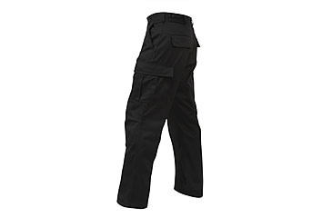 Image of Rothco Tactical BDU Pants, Black, Medium, Short, 7971-Black-M-Short31-35Waist2612-2912Length