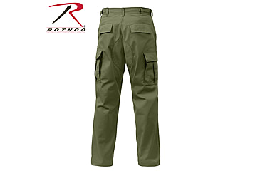Image of Rothco Tactical BDU Cargo Pants, Black, Medium, Short, 7971-Black-M-Short31-35Waist2612-2912Length