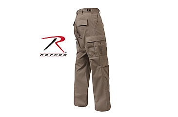 Image of Rothco Tactical BDU Cargo Pants, Black, Medium, Short, 7971-Black-M-Short31-35Waist2612-2912Length