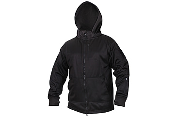 Image of Rothco Tactical Zip Up Hoodie, Black, Small, 2507-Black-S
