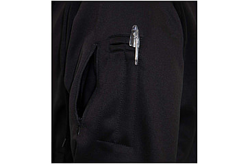 Image of Rothco Thin Blue Line Concealed Carry Zippered Hoodie - Mens, Black, Small, 56071-S