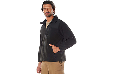Image of Rothco Trailsman Sherpa Fleece Jacket, Black, S, 96620-Black-S