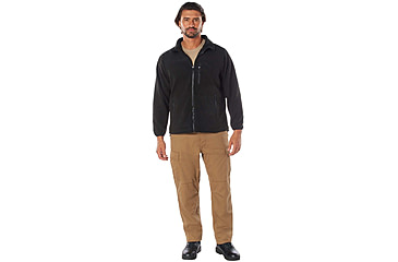Image of Rothco Trailsman Sherpa Fleece Jacket, Black, S, 96620-Black-S