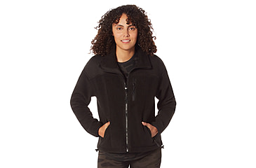 Image of Rothco Trailsman Sherpa Fleece Jacket - Women's, Black, Small, 13150-Black-S
