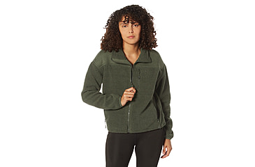 Image of Rothco Trailsman Sherpa Fleece Jacket - Womens, Olive Drab, Small, 13155-OliveDrab-S