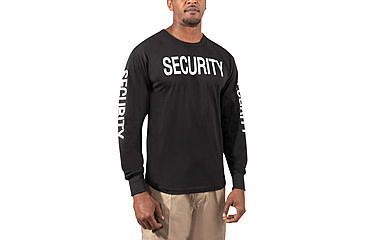 Image of Rothco Two-Sided Security Long Sleeve T-Shirt - Mens, Small, 60230-S