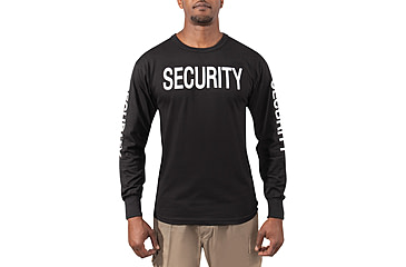 Image of Rothco Two-Sided Security Long Sleeve T-Shirt - Mens, Small, 60230-S