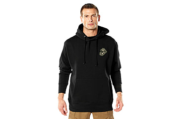 Image of Rothco USMC Dogs of War Hoodie - Men's, Black, Small, 11885-S