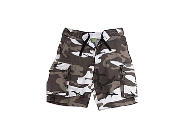 Image of Rothco Vintage Camo Paratrooper Cargo Shorts, City Camo, Small, 2155-CityCamo-S