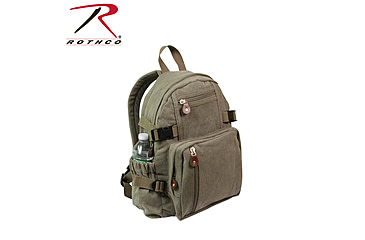 Image of Rothco Vintage Canvas Compact Backpack, Smokey Branch Camo, 9720-SmokeyBranchCamo