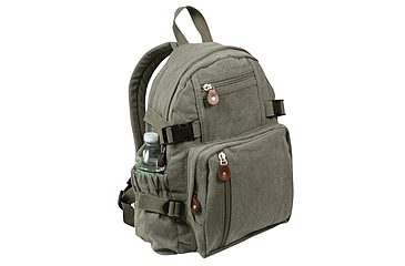 Image of Rothco Vintage Canvas Compact Backpack, Smokey Branch Camo, 9720-SmokeyBranchCamo