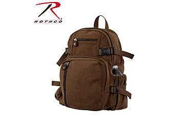 Image of Rothco Vintage Canvas Compact Backpack, Smokey Branch Camo, 9720-SmokeyBranchCamo