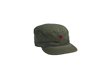 Image of Rothco Vintage Fatigue Cap w/ Red Star, Small, 4518-S