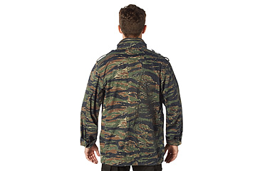 Image of Rothco Vintage Lightweight M-65 Field Jacket, Tiger Stripe Camo, S, 28515-TigerStripeCamo-S