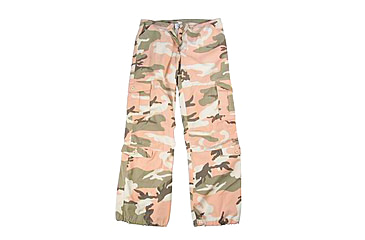 Image of Rothco Womens Camo Vintage Paratrooper Fatigue Pants, Subdued Pink Camo, M, 3996-SubduedPinkCamo-M