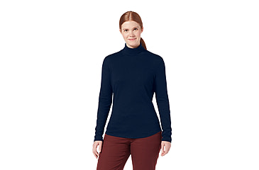 Image of Royal Robbins Vacationer Turtleneck Long Sleeve Shirt - Womens, Naval, Medium, Y612023150M