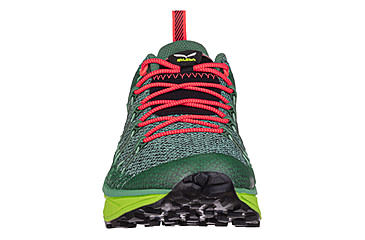 Image of Salewa Dropline Hiking Shoes - Womens, Feld Green/Fluo Coral, 6, 00-0000061369-5585-6