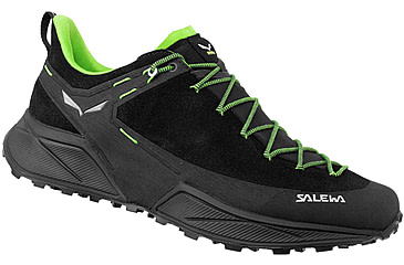 Image of Salewa Dropline Leather Hiking Shoes - Mens, Black/Pale Frog, 8, 00-0000061393-919-8