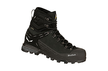 Image of Salewa Ortles Ascent Mid GTX Shoes - Womens, Black/Black, 9, 00-0000061409-971-9