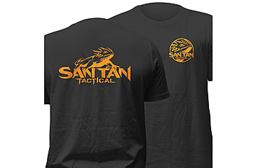 Image of San Tan Tactical Orange Badge T-Shirt, Black, Large, STT-OBLB-LG