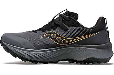 Image of Saucony Endorphin Edge Trail Shoes - Womens, Black/Goldstk, 7.5, Medium, S10773-10-001-M-75