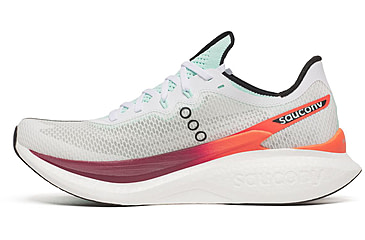 Image of Saucony Endorphin Pro 5, White/Crimson, 9.5, S21064-172-9.5
