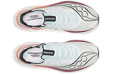 Image of Saucony Endorphin Pro 5, White/Crimson, 9.5, S21064-172-9.5