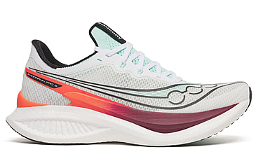 Image of Saucony Endorphin Pro 5, White/Crimson, 9.5, S21064-172-9.5