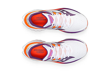Image of Saucony Endorphin Speed 4 Shoes - Womens, White/Violet, 8.5, Medium, S10940-129-100-M-8.5