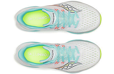 Image of Saucony Kinvara 16, White/Aqua, 10.5, S11020-130-10.5