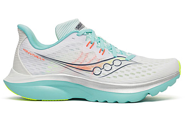 Image of Saucony Kinvara 16, White/Aqua, 10.5, S11020-130-10.5
