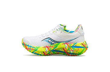 Image of Saucony Kinvara Pro Shoes - Mens, White/Citron, 11.5, Medium, S20847-07-100-M-11.5