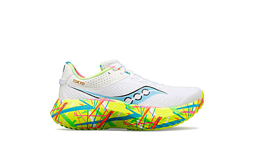Image of Saucony Kinvara Pro Shoes - Mens, White/Citron, 11.5, Medium, S20847-07-100-M-11.5