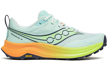 Image of Saucony Peregrine 16, Aqua/Citron, 5, S11066-130-5