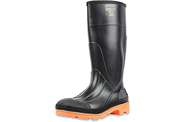 Image of Servus PRM 15 in Steel Toe Boots - Mens, Black/Orange, 12, 75145C-BLK-120