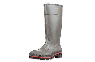 Image of Servus PRO PVC Footwear Boots - Mens, Gray/Red, 5, 75102-GYM-050