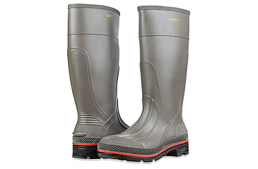 Image of Servus PRO PVC Footwear Boots - Mens, Gray/Red, 5, 75102-GYM-050