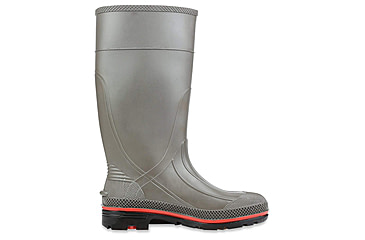 Image of Servus PRO PVC Footwear Boots - Mens, Gray/Red, 5, 75102-GYM-050