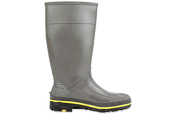 Image of Servus PRO PVC Footwear Boots - Mens, Gray/Yellow, 5, 75101-GYM-050